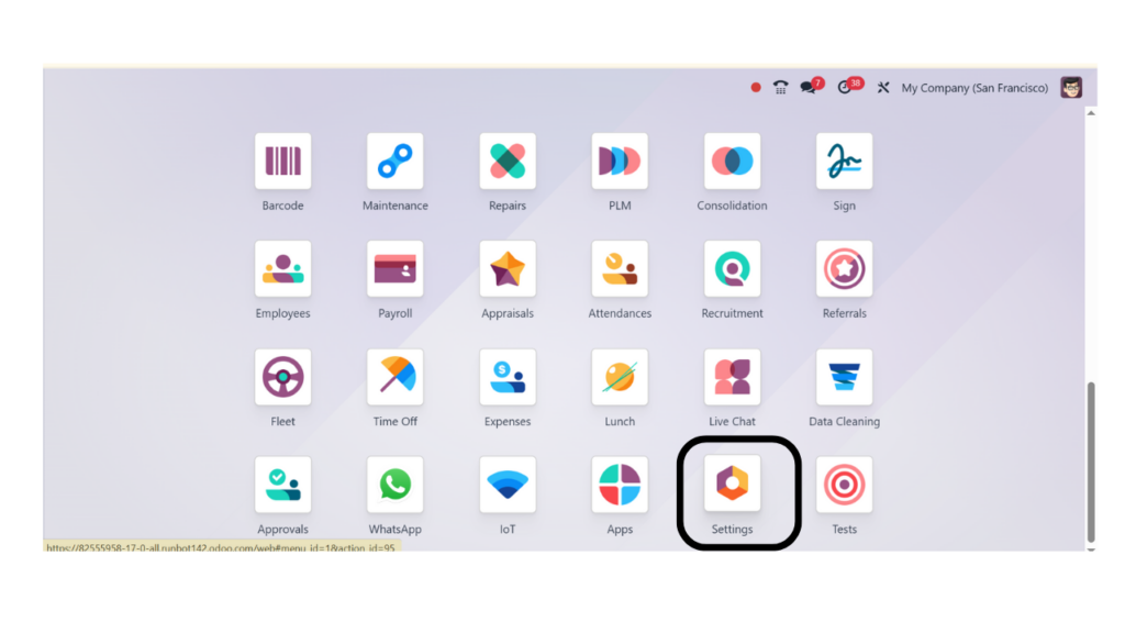 Navigate to Settings