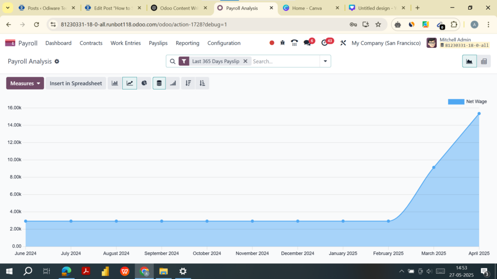 Odoo Payroll Reporting