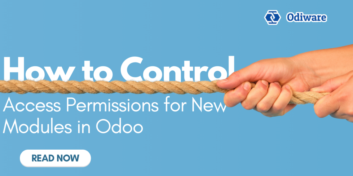 Control Access Permissions for New Modules in Odoo