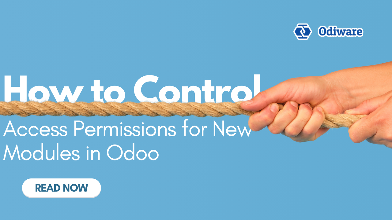 Control Access Permissions for New Modules in Odoo